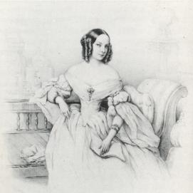 А. К. Воронцова-Дашкова. Литография А. Греведона. 1840г.